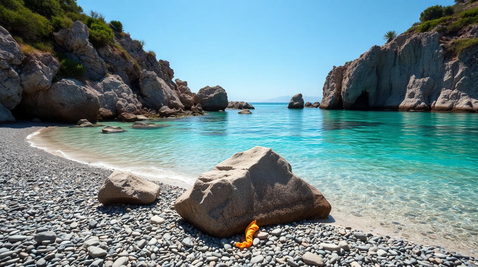 Drymades Beach an der Albanischen Riviera