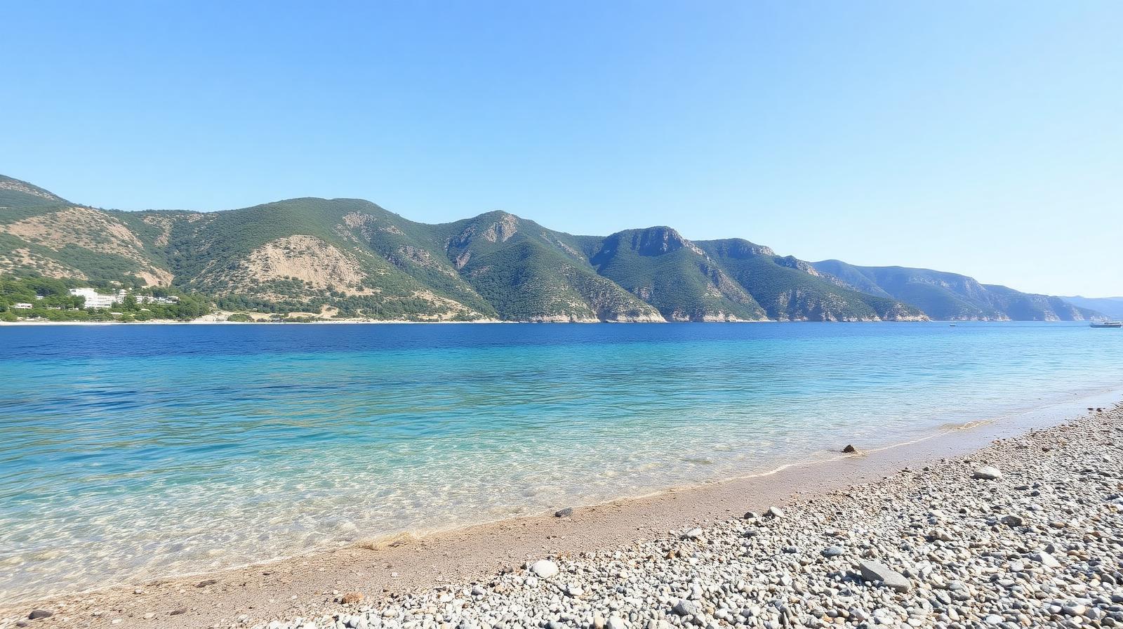 Livadhi Beach an der Albanischen Riviera